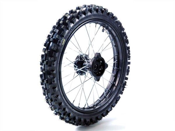 Pit Bike 17" Black Front Wheel + Std Tyre