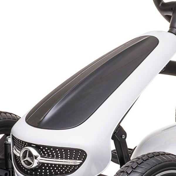 Mercedes Licensed White Pedal Go Kart