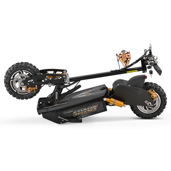 Chaos 48v 1600w Hub Drive Off Road Black Adult Electric Scooter