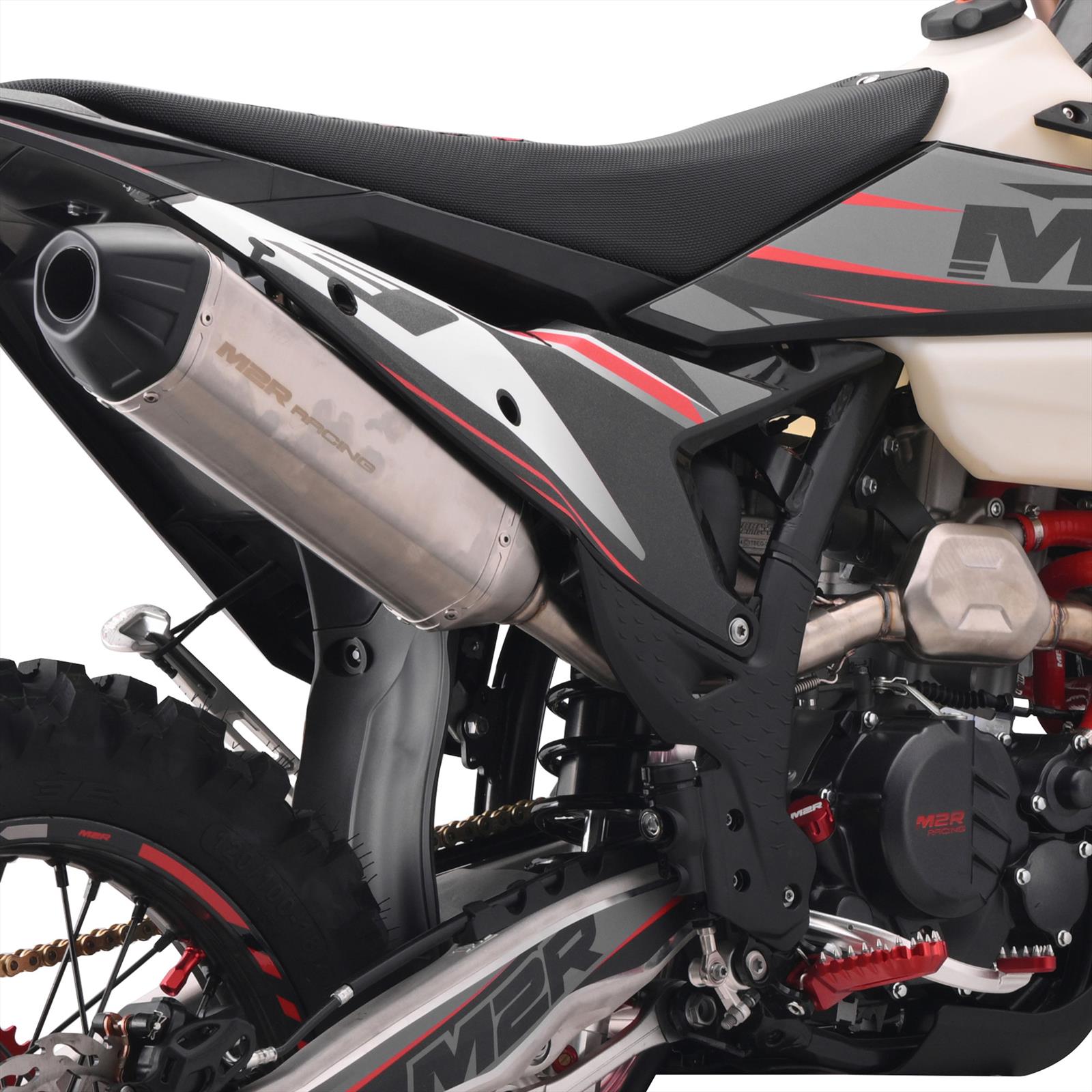 M2R Racing Muffler with &ldquo;Mega-Boom&rdquo; Exhaust Note