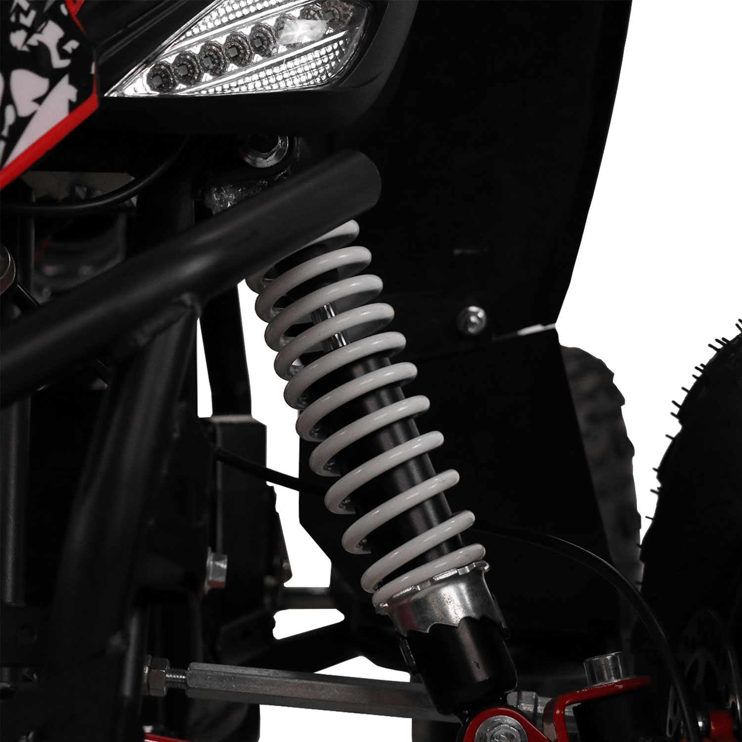 Front Oil Filled Shock absorbers and Rear Mono shock