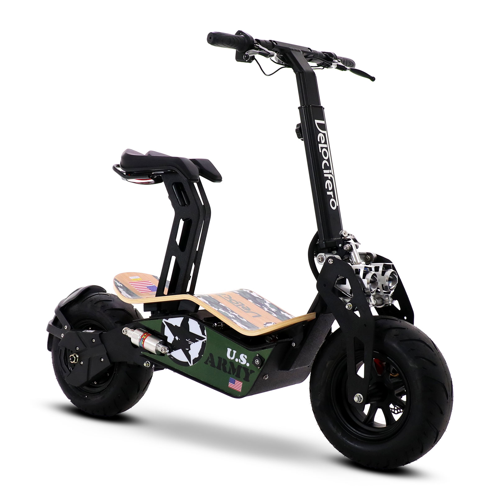 Velocifero MAD Lithium 48v 1600W US Army Adult Electric Scooter