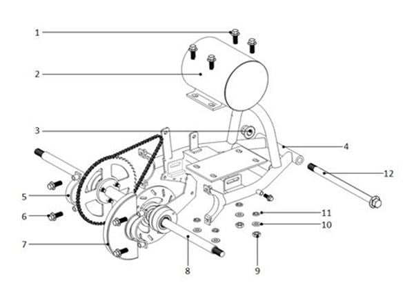 Funbikes 96 Electric Mini Quad 36 Volt 800 Watt Motor