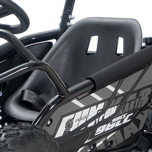 FunBikes Funkart Pro 98cc Grey Kids Petrol Go Kart