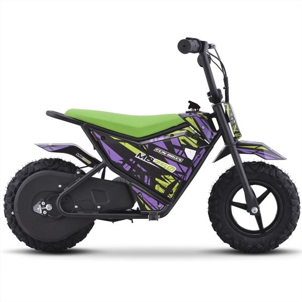 FunBikes MB250 43cm Motorbike 250w Green Electric Kids Monkey Bike