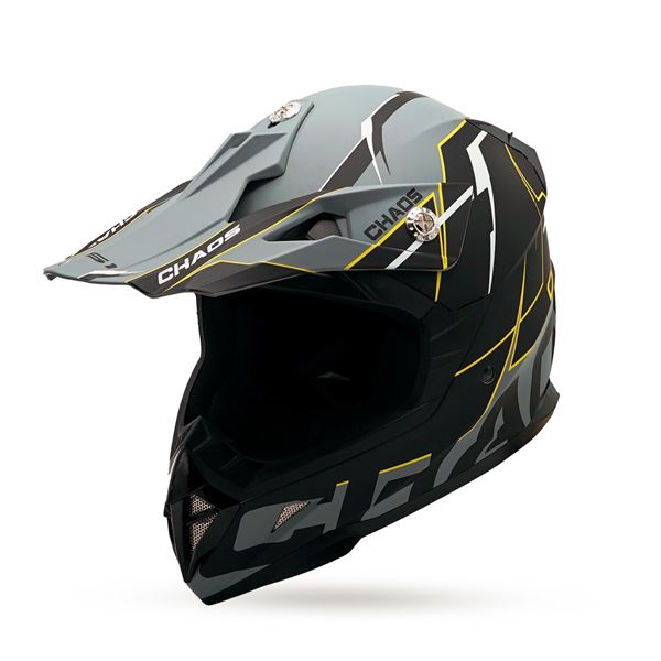 Chaos CS-1 Kids Motocross Crash Helmet Black