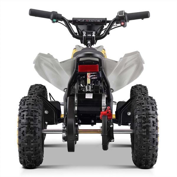 FunBikes Toxic 800w Black White Kids Electric Mini Quad Bike V2