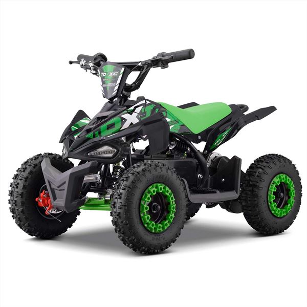 FunBikes Toxic 800w Black/Green Kids Electric Mini Quad Bike V4