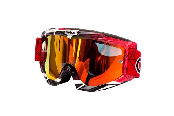 Chaos Kids MX Goggles Red Black