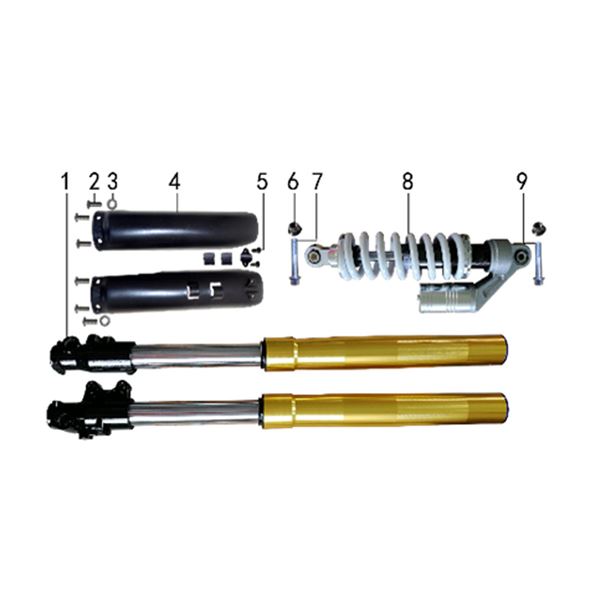 M2R KXF125 Pit Bike Fork Guard Screw Washer