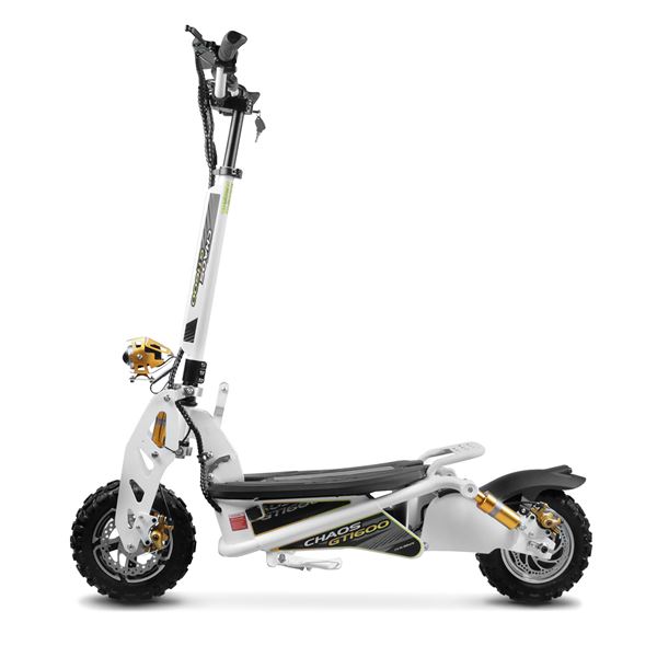 Chaos GT1600 Sport 48v 15.6ah Li Hub Drive White Off Road Electric Scooter