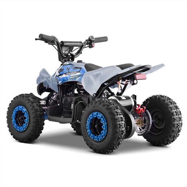 FunBikes Toxic 800w Black Blue Kids Electric Mini Quad Bike V2