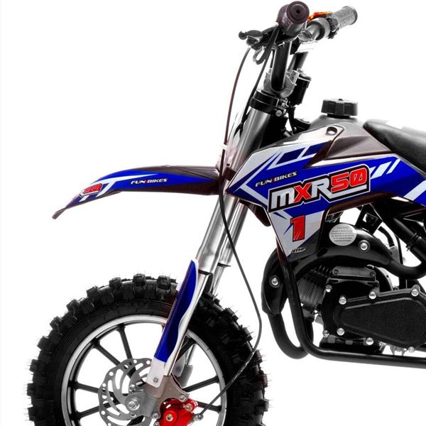 FunBikes MXR 50cc Motorbike 61cm Blue/Black Kids Dirt Bike