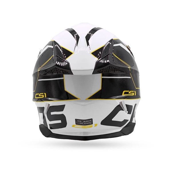 Chaos CS-1 Adult Motocross Crash Helmet White