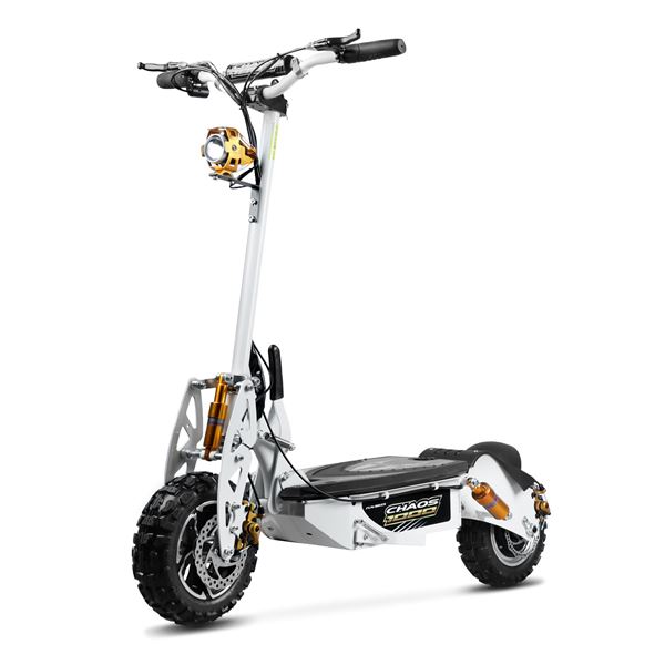 Chaos 1000w 48v SLA Hub Drive White Off Road Electric Scooter