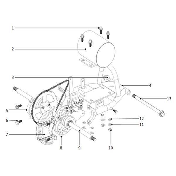 FunBikes Ranger 800w Mini Quad V2 Rear Swingarm Bolt