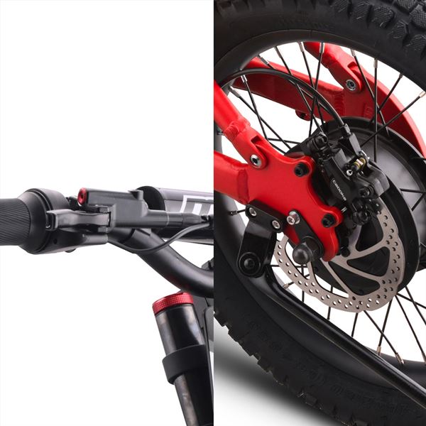 FunBikes MXR Freestyle 18" 500w 36v Li 18/18 Red Electric MX Bike