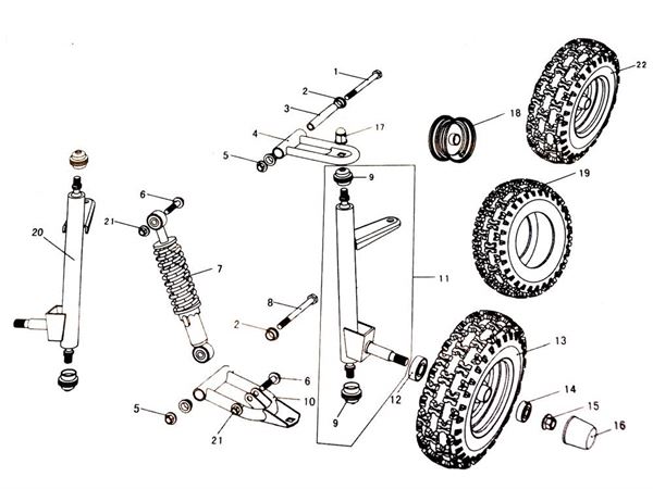 Funbikes GT80 Front Wheel Left - 6.100.309