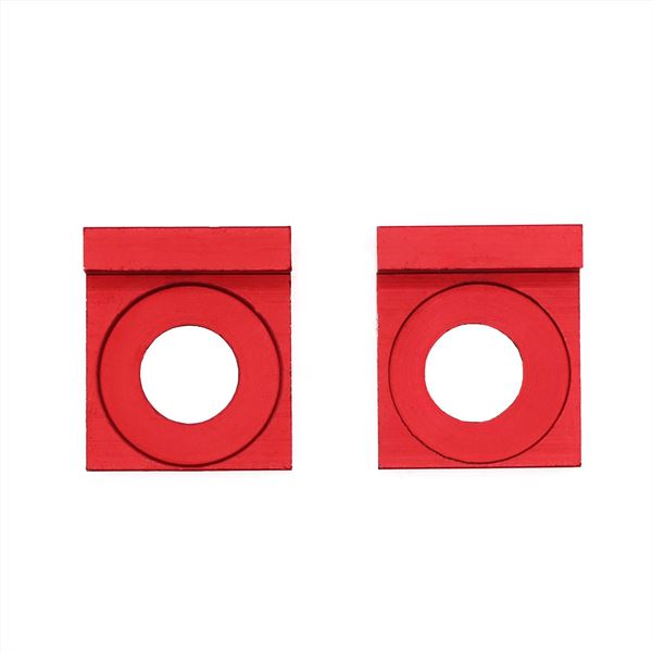 Pit Bike Chain Adjusters Red