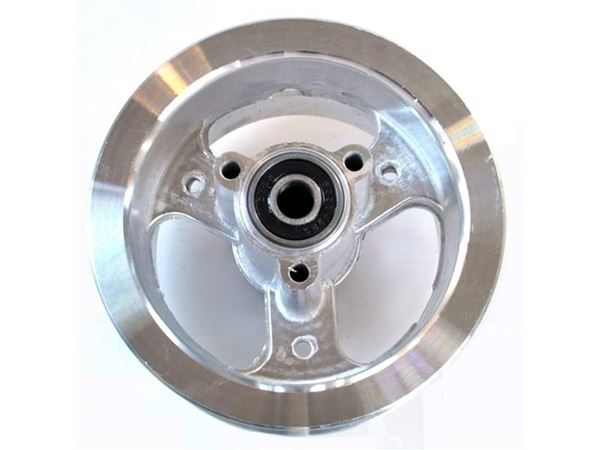 Powerboard Scooter Rear 4" 3 Spoke Silver Rim