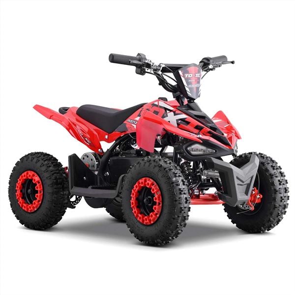FunBikes Toxic 800w Black/Red Kids Electric Mini Quad Bike V4
