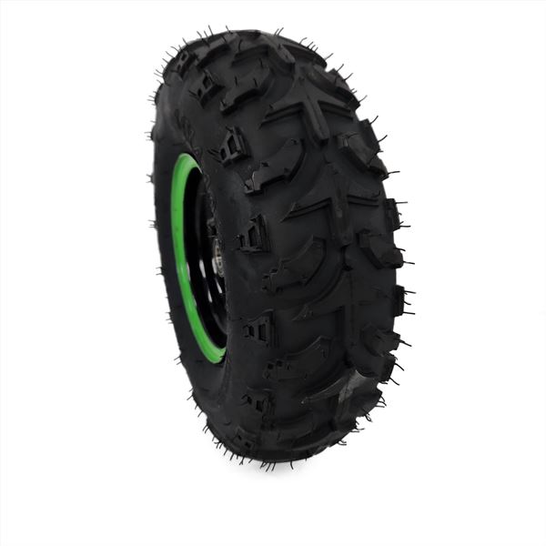 FunBikes Funkart Pro 98cc Petrol Go Kart Complete Front Wheel Green LHS