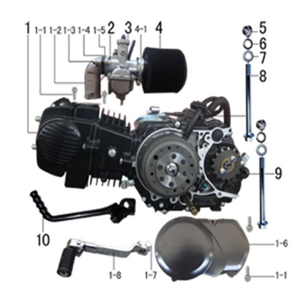 M2R RF125 S2 Pit Bike Carb Manifold To Engine Bolt