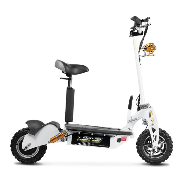 Chaos 1000w 48v SLA Hub Drive White Off Road Electric Scooter