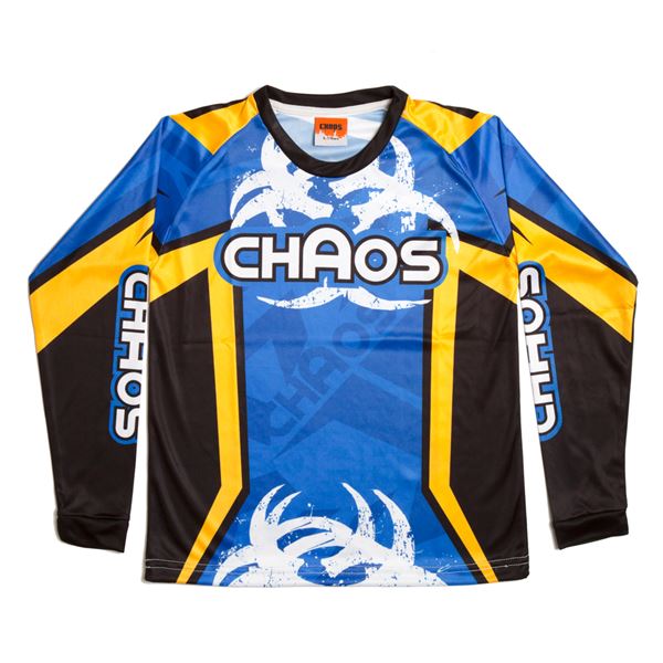 Chaos Kids Off Road Motocross Shirt Blue