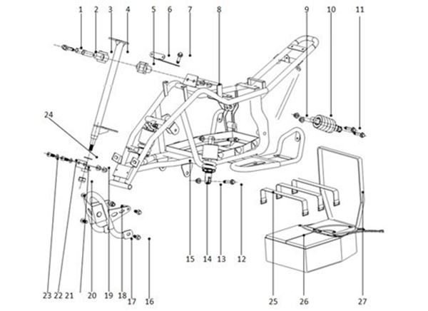 Funbikes 96 Electric Mini Quad Bull Bar Bumper