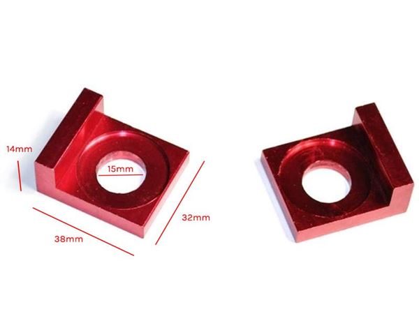 M2R RF160 S2 Pit Bike Red Alloy Chain Adjuster