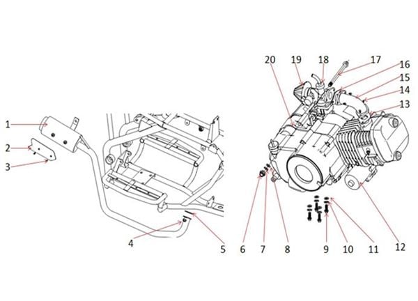 Funbikes T-Max Quad Bike Starter Motor