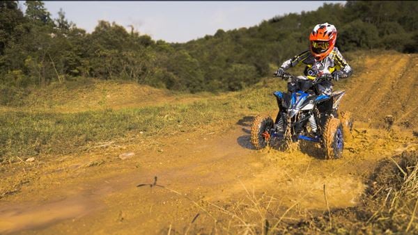 FunBikes X-Max Roughrider 110cc Blue Junior Petrol Quad Bike