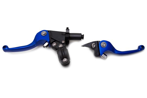 Pit Bike CNC Folding Levers Blue