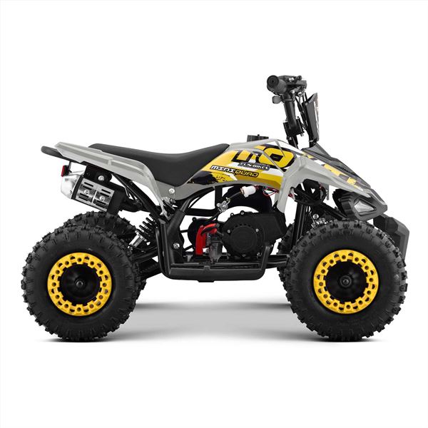 FunBikes Toxic 50cc White Kids Petrol Mini Quad Bike