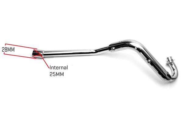 M2R 50R Front Exhaust Pipe