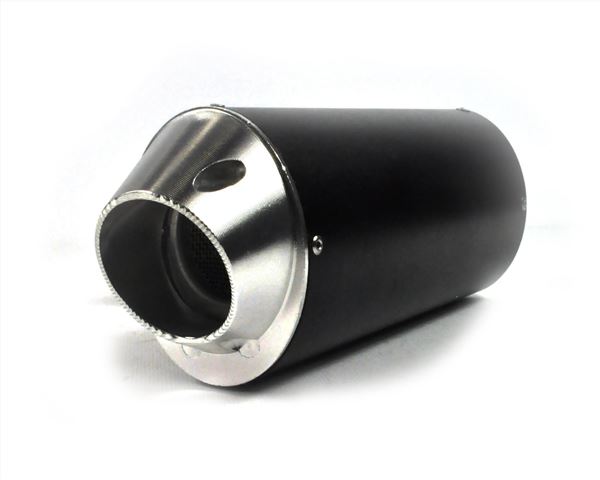 Pit Bike Silver CNC End Can 38mm Silencer
