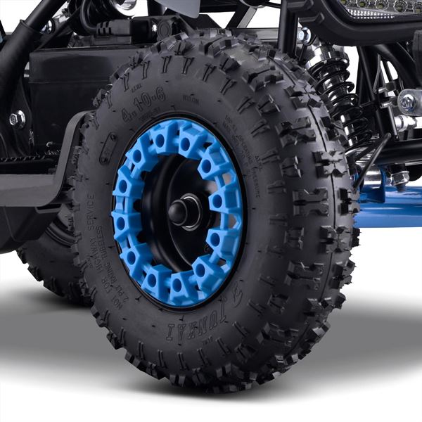 FunBikes Toxic 800w Black/Blue Kids Electric Mini Quad Bike V2