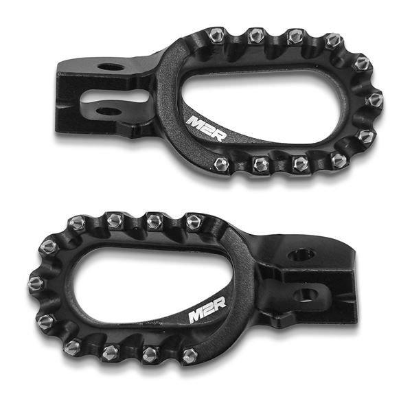 M2R RS-R 250cc Dirt Bike Performance Footpegs Black