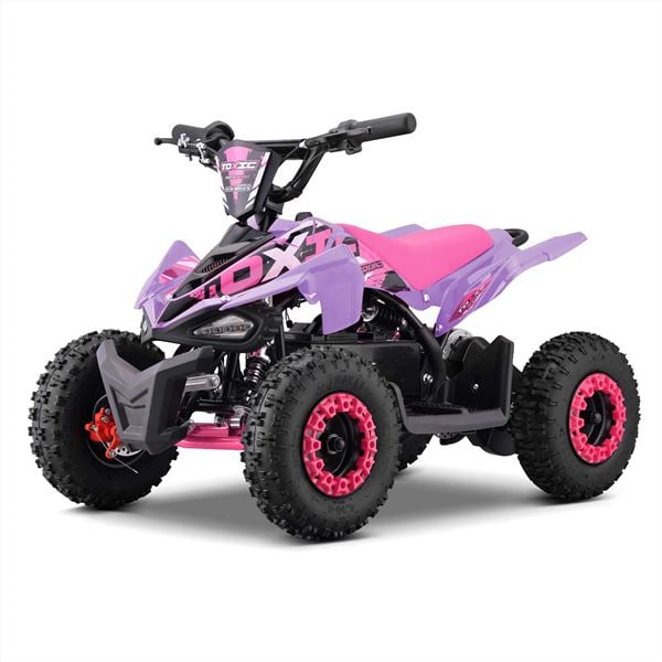 FunBikes Toxic 800w Black/Pink Kids Electric Mini Quad Bike V4