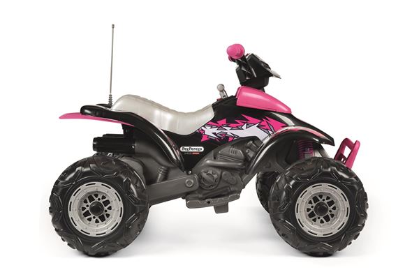 Peg Perego Corral T-Rex 330w 12v Pink Kids Ride On Quad