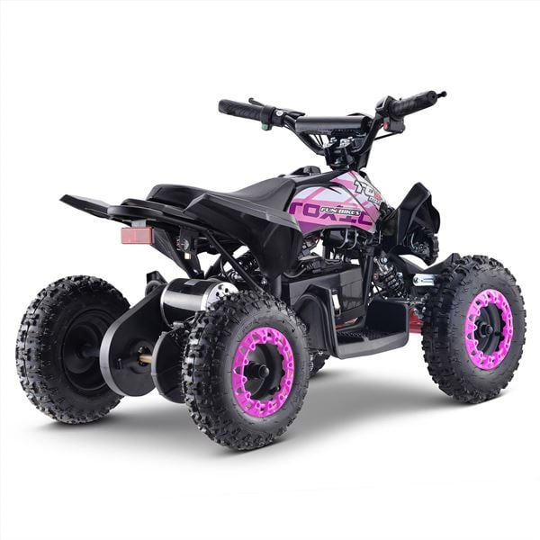 FunBikes Toxic 800w Black/Pink Kids Electric Mini Quad Bike V4
