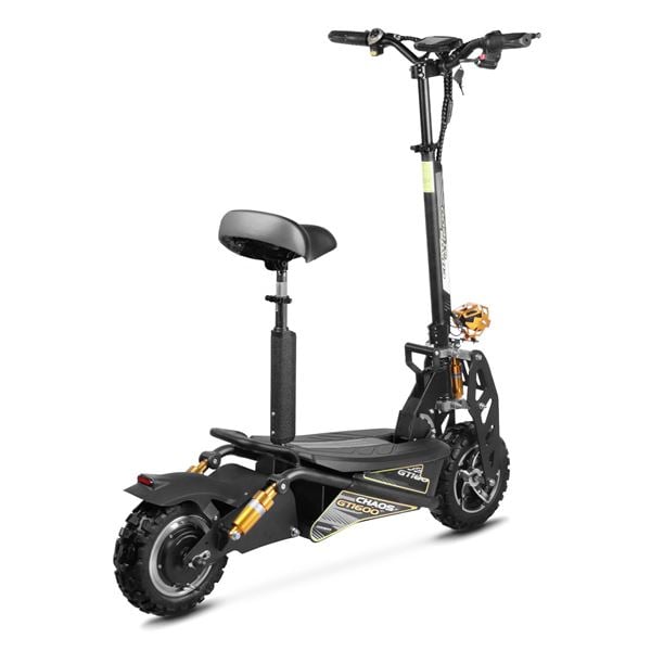 Chaos GT1600 Sport 48v 15.6ah Li Hub Drive Black Off Road Electric Scooter