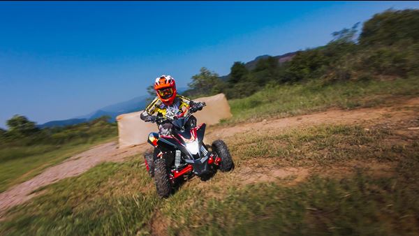 FunBikes X-Max Roughrider 110cc Red Junior Petrol Quad Bike