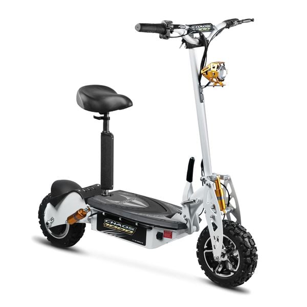 Chaos 1000w 48v SLA Hub Drive White Off Road Electric Scooter