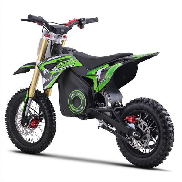 FunBikes MXR 61cm 1300w Green Electric Kids Mini Dirt Motorbike