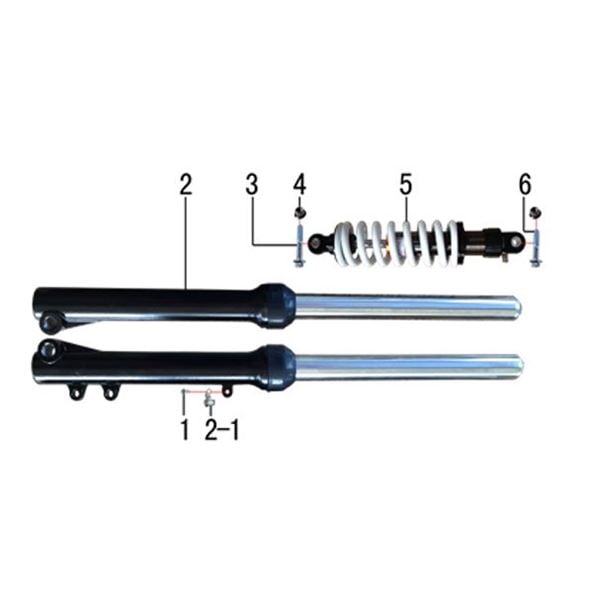 M2R KX110F Pit Bike Rear Shock Absorber 290mm