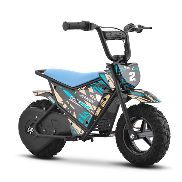 FunBikes MB250 43cm Motorbike 250w Blue Electric Kids Monkey Bike