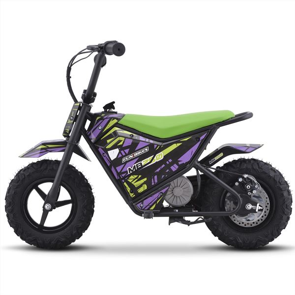 FunBikes MB250 43cm Motorbike 250w Green Electric Kids Monkey Bike