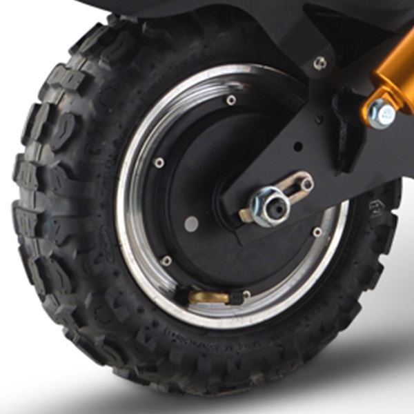 Chaos GT1600 Sport 48v Lithium Hub Drive Off Road Black Adult Electric Scooter